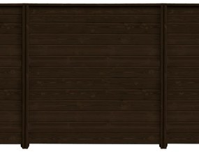Pannello componibile Thermowood marrone scuro in legno H 178.4 x L 521.8 cm, 3 pezzi