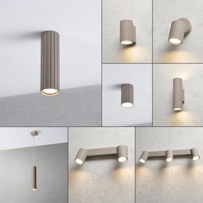 Brilagi - Faretto CRISPINA 1xGU10/10W/230V 20 cm beige