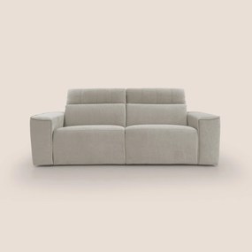 Clark Divano modulare con opzione relax elettrico in tessuto smacchiabile impermeabile T17 panna