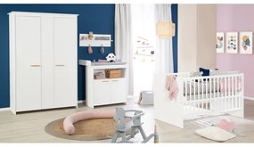 Armadio per bambini bianco 119x190x52 cm Anton – Roba