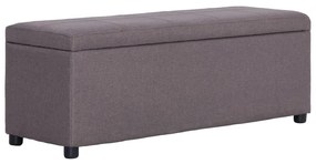 Panca Con Vano Portaoggetti 116 Cm Grigio Talpa İn Poliestere /