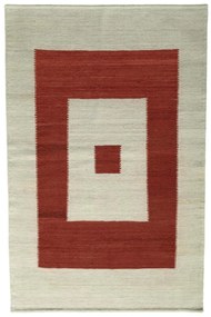 Kilim Tappeto 130x190 Beige (Iran) Tessuto A Mano