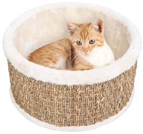 Cestino Rotondo Per Gatti 36 Cm İn Giunco /