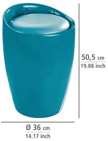 WENKO 20625100 - Sgabello CANDY 36x50,5 cm turchese/nero