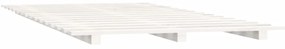 Giroletto bianco 75x190 cm in legno massello di pino