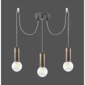 Leuchten Direkt 14776-48 - Lampadario a sospensione con filo TURN ME 3xE27/60W/230V ragno