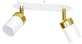 Faretto JOKER 2xGU10/25W/230V bianco/oro