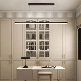 Lampadario LED a sospensione con filo LED/23W/230V 4000K 120 cm nero