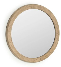 Kave Home - Specchio rotondo Alum in legno massello di mindi Ã˜ 50 cm