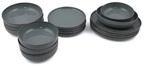 Set da tavola 16 pezzi grigio/porcellana