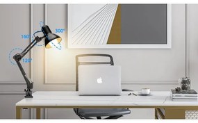 Aigostar - Lampada da tavolo 2in1 1xE27/40W/230V nero