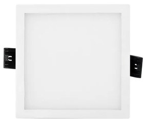 Pannello LED 8W da incasso Quadrato, Foro Tondo Ø75mm, CCT Colore Bianco Variabile CCT