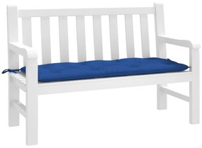 Cuscino Per Panca Blu 120x50x7 Cm İn Tessuto Oxford /