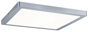 Plafoniera LED moderno PLAFONIERA ATRIA GRIGIA 30X30 16,5W, argento30 cm, luce naturale PAULMANN