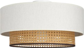 Plafoniera NATIA 1xE27/60W/230V diam. 45 cm bianco/marrone