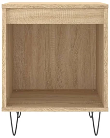 Comodini 2pz rovere sonoma 40x35x50 cm in legno multistrato