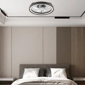 Plafoniera LED con ventilatore FARGO LED/37W/230V nero + +TC