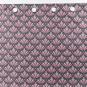 Tenda oscurante rosa-grigio in microfibra 135x260 cm Surya - douceur d'intérieur
