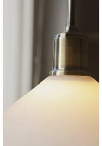 Markslöjd 108867 - Lampadario a sospensione con filo VELA 1xE27/40W/230V ottone/bianco