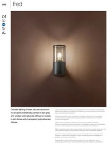 Redo 90047 - Applique per esterno FRED 1xE27/20W/230V IP54