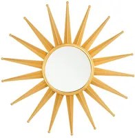 Specchio da parete dorato 60 cm rotondo a forma di sole sprazzo di sole decorativo pezzo soggiorno camera da letto