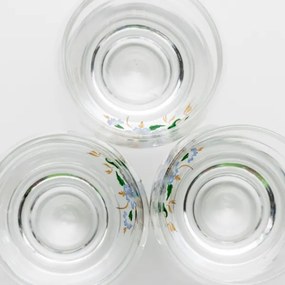 Set 6x bicchiere da liquore limpido - motivo floreale no 4