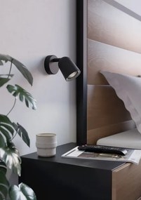 Eglo 901952 - Faretto da parete CAMALDOLI 1xGU10/5W/230V nero