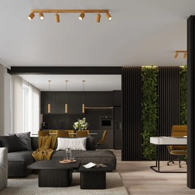 Faretto dorato 6,5x81 cm Gleam – Sollux