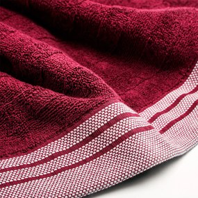 Asciugamano con Ospite in Cotone Cotton Bordeaux Caleffi