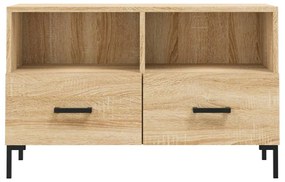 Mobile per tv rovere sonoma 80x36x50 cm legno multistrato