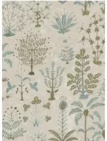 Josephine Munsey Tapete Cynthia - Stone, Light Blue and Olive