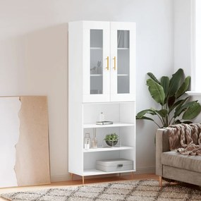 Credenza Bianca 69,5x34x180 Cm İn Legno Multistrato /