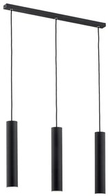 Argon 6112 - Lampadario su filo GOMERA 3xGU10/5W/230V nero