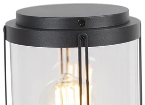 Lampione esterno nera 100cm IP44 incl lampadine smart E27 ST64 - SCHIEDAM
