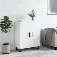 Credenza 69,5x34x90 cm in Legno Multistrato Bianco Lucidocod mxl 103852