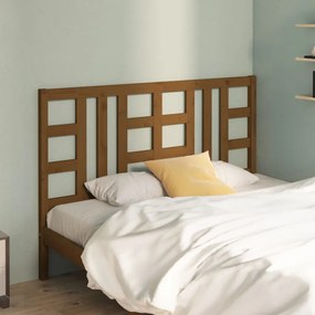 Testiera Per Letto Ambra 166x4x100 Cm İn Legno Massello Di Pino /