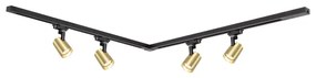 Faretto per sistema a binario VOLF 4xGU10/10W/230V oro/nero