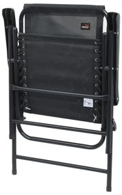 Sedia da giardino pieghevole nera