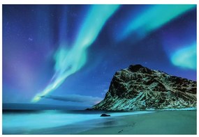 Carta da parati autoadesiva – Aurora boreale in Norvegia