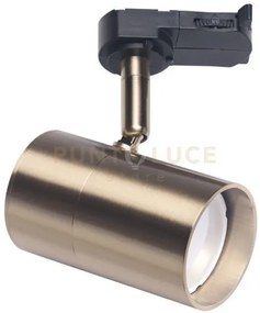 Gfa1062- proiettore in alluminio oro per binario trifase 1 luce att...