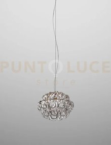 Giogali sospensione 35 cristallo argento e bronzo opaco 1 luce atta...
