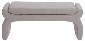 Panchina beige in tessuto bouclé Nafya - Light &amp; Living