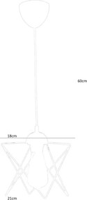 Lampadario su corda  1xE27/60W/230V