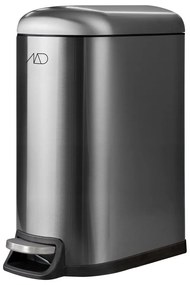 Cestino per la spazzatura in acciaio inox argentato con pedale 10 l Wather - Mette Ditmer Denmark