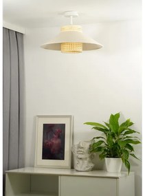 Duolla - Lampadario a plafone RIO RATTAN 1xE27/15W/230V diametro 45 cm beige/rattan