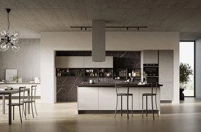 Cucina Moderna con isola Loft Open personalizzabile
