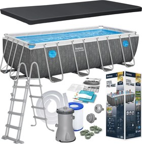 Piscina da giardino con struttura 488 x 244 x 122 cm 10 in 1 Bestway 561MB