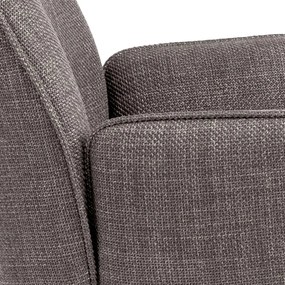 Set di sedie da pranzo grigio chiaro in imbottito con braccioli 2 pz Glenda – Actona