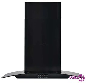 vidaXL Cappa Aspirante a Muro Acciaio Inox 756 m³/h 60 cm Nera