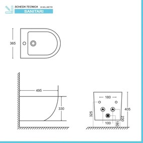 Sanitari sospesi scarico a vortice e copriwc soft-close Tao